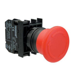 Emas B200E 1NK Çevirmeli 40 mm Kırmızı Acil Stop