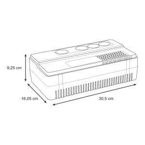 Schneider Easy 1000VA 220VAC 4 Çıkış Schuko Priz Kesintisiz Güç Kaynağı UPS