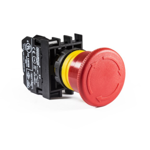 Emas B200EG 1NK Çevirmeli Pozisyon Göstergeli 40 mm Kırmızı Acil Stop