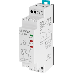 Tense FKV-03F w-otomat tip Faz Sıralı Faz Koruma Rölesi (%40 Asimetri)