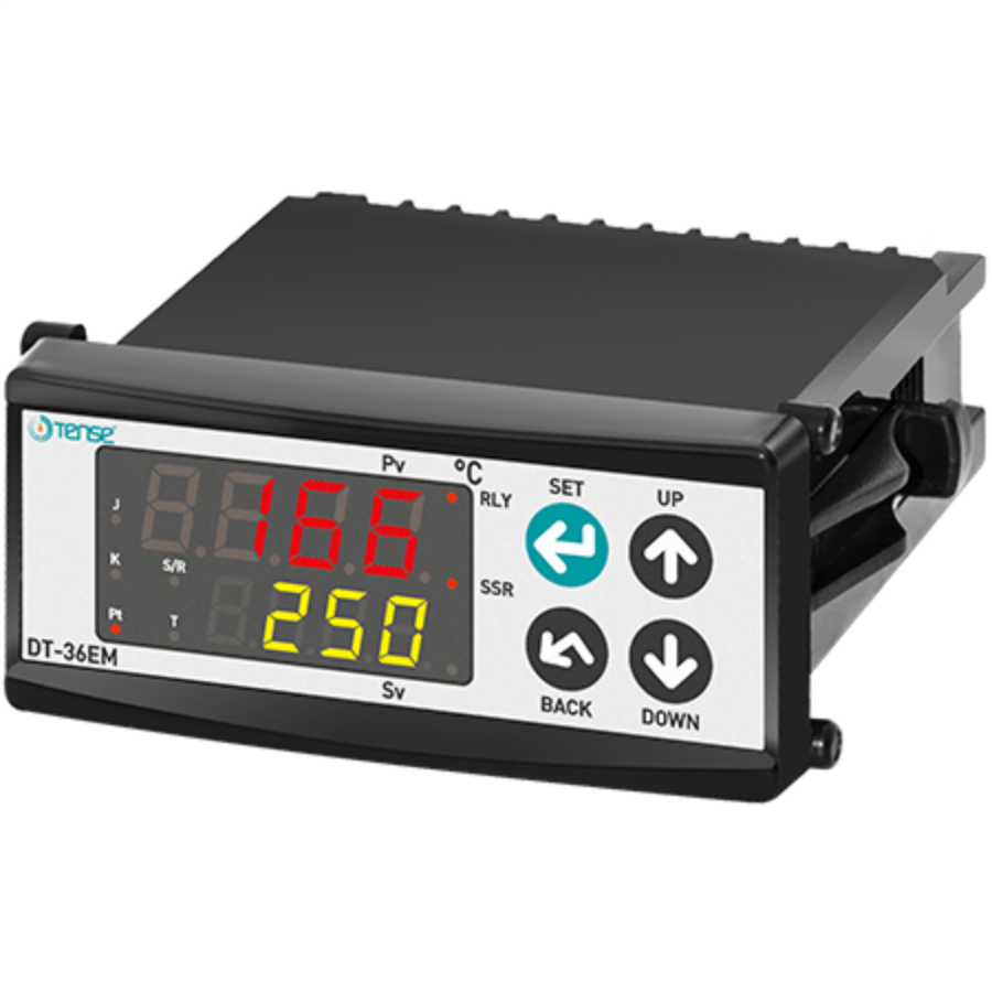 Tense DT-36EM Dijital Multifonksiyon Özellikli Termostat 36x72 mm SSR ve Röle Çıkışı Bir Arada