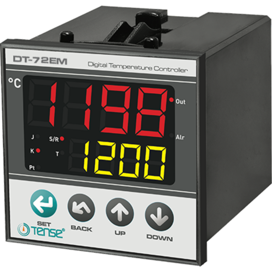 Tense DT-72 EM  Dijital Multifonksiyon Özellikli Termostat 72x72 mm  SSR ve Röle Çıkışı Bir Arada