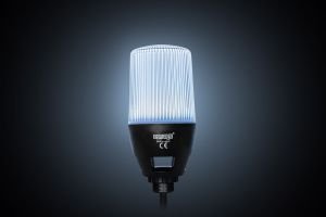 Emas IF6P024WM05 IF Serisi Çok Renkli 24V DC Buzzerlı Sabit PLC Uyumlu M22 Vidalı LED İkaz 65mm