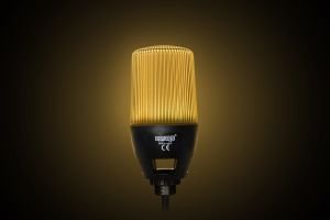 Emas IF6P024WM05 IF Serisi Çok Renkli 24V DC Buzzerlı Sabit PLC Uyumlu M22 Vidalı LED İkaz 65mm