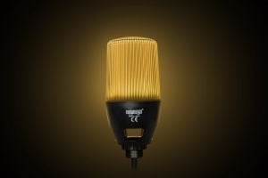Emas IF6P024WM05 IF Serisi Çok Renkli 24V DC Buzzerlı Sabit PLC Uyumlu M22 Vidalı LED İkaz 65mm