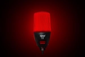 Emas IF6P024WM05 IF Serisi Çok Renkli 24V DC Buzzerlı Sabit PLC Uyumlu M22 Vidalı LED İkaz 65mm