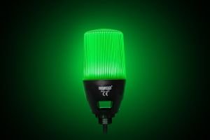 Emas IF6P024WM05 IF Serisi Çok Renkli 24V DC Buzzerlı Sabit PLC Uyumlu M22 Vidalı LED İkaz 65mm
