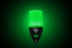 Emas IF6P024WM05 IF Serisi Çok Renkli 24V DC Buzzerlı Sabit PLC Uyumlu M22 Vidalı LED İkaz 65mm