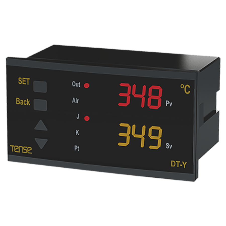 Tense DT-Y Dijital Multifonksiyon Özellikli Termostat 48x96 mm Yatay Tip