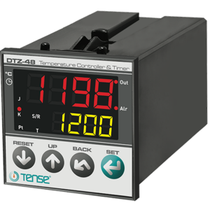 Tense DTZ-48 Zaman Röleli Dijital Multifonksiyon Özellikli Termostat 48x48 mm