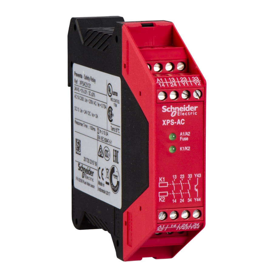 Schneider Electric XPSAC5121 24V AC/DC Güvenlik Rölesi
