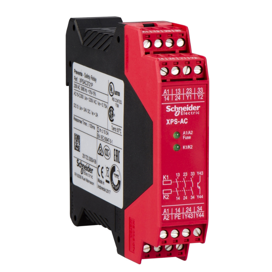 Schneider Electric XPSAC3721P 230VAC Güvenlik Rölesi