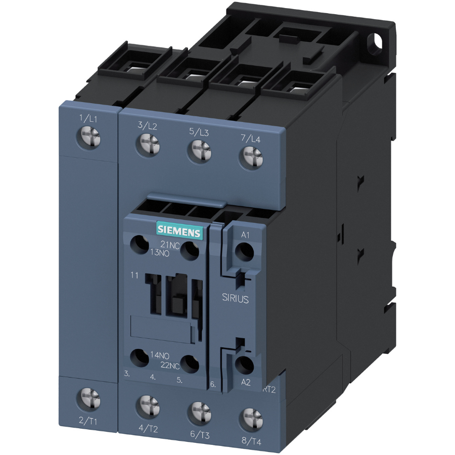 Siemens 3RT2337-1AP00 4 Kutup 220VAC 110A 63KW Sirius Kontaktör