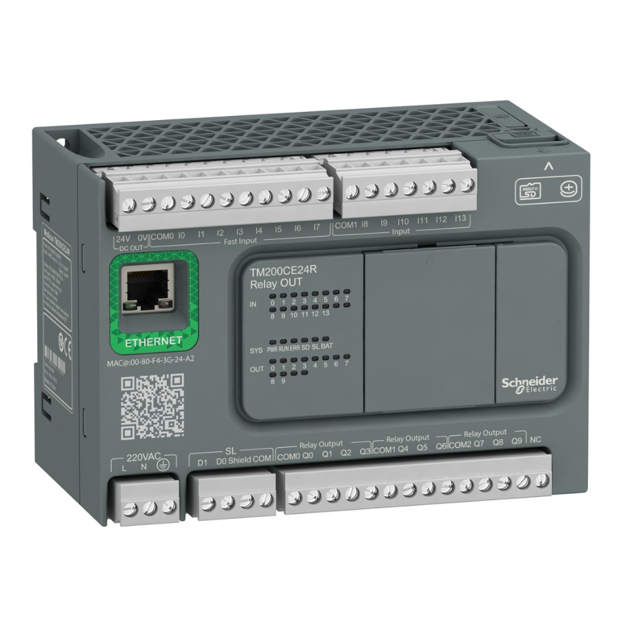 Schneider Electric TM200CE24R 24 GÇ Röle Ethernet Plc