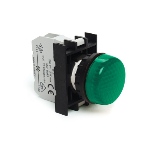 Emas B030XY 22 mm Ba9S Duylu Yeşil Sinyal Lambası