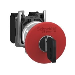 Schneider XB4BS9442 Kırmızı Ø40 Acil Durdurma Stop Ø22 1NK