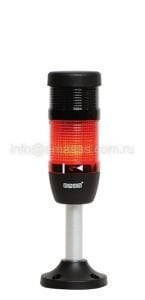 Emas IK51L220ZM03 IK Serisi İki Katlı 220V AC Buzzerlı 100mm Borulu Plastik Ayaklı LED Kolon 50mm