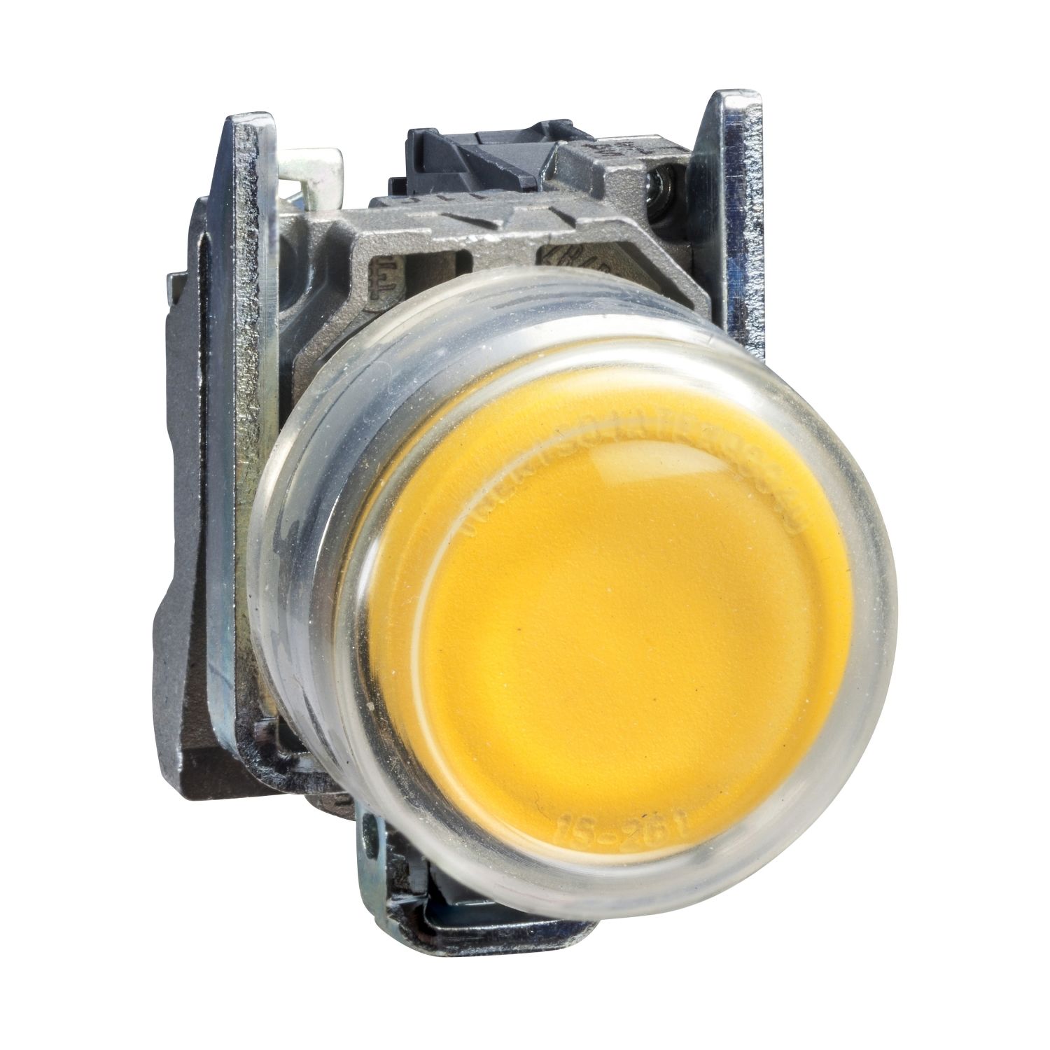 Schneider XB4BP51 Sarı Çıkık Buton Ø22 Yaylı Dönüş 1NA