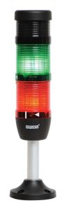 Emas IK52F024ZM03 IK Serisi Üç Katlı 24V AC/DC Buzzerlı Flaşör 100mm Borulu Plastik Ayaklı LED Kolon 50mm