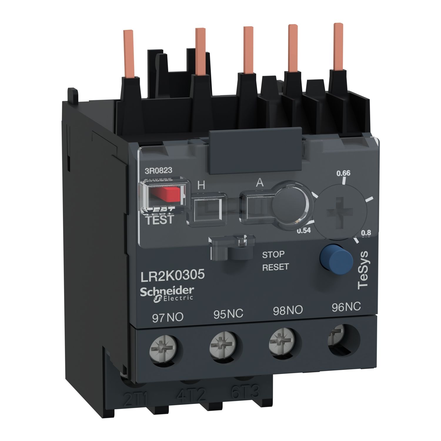 Schneider LR2K0305 0,54...0,8 A - Sınıf 10A Termik Röle