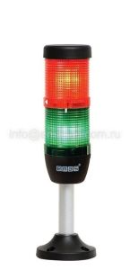 Emas IK52F220XM03 IK Serisi İki Katlı 220V AC Flaşör 100mm Borulu Plastik Ayaklı LED Kolon 50mm