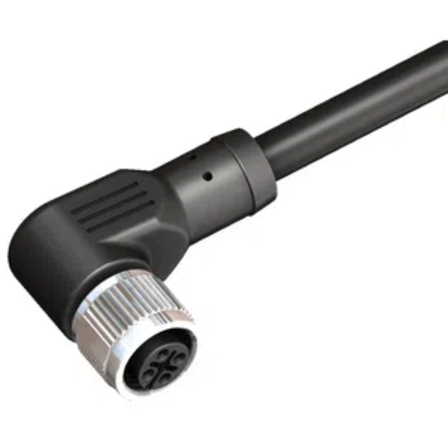 Katlax CBF12-R44N0-05BPUR 4 Pin Dişi M12 5M 90° Açılı Pur Sensör Kablosu