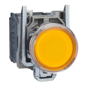 Schneider XB4BW3565 Turuncu Işıklı Buton Ø22 Yaylı Dönüş 1NA+1NK <=250V