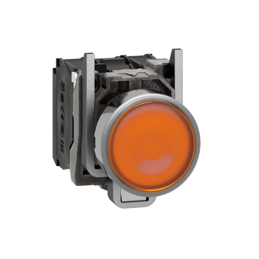 Schneider XB4BW35B5 Turuncu Işıklı Buton Ø22 Yaylı Dönüş 1NA+1NK 24V