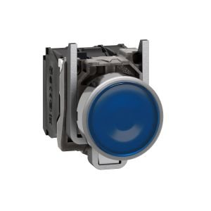Schneider XB4BW36B5 Mavi Işıklı Buton Ø22 Yaylı Dönüş 1NA+1NK 24V