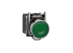 Schneider XB4BW33M5 yeşil sıva altı eksiksiz ışıklı Buton Ø22 yaylı dönüş 1NA+1NK 220...240V