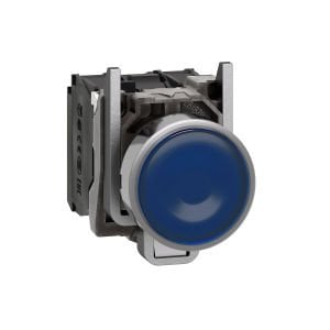 Schneider XB4BW36M5 Mavi Işıklı Buton Ø22 Yaylı Dönüş 1NA+1NK 220...240V