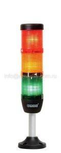 Emas IK53F220XM03 IK Serisi Üç Katlı 220V AC Flaşör 100mm Borulu Plastik Ayaklı LED Kolon 50mm