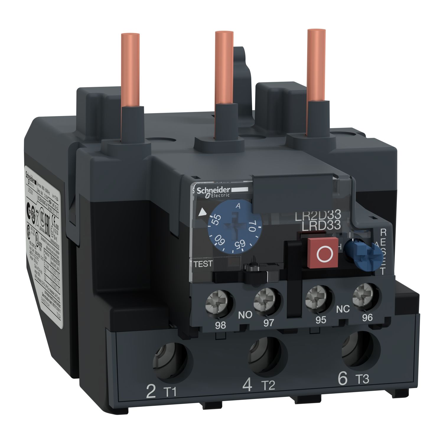 Schneider LRD3361 55...70 A - Sınıf 10A Termik Röle