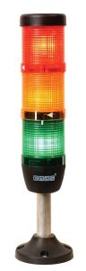 Emas IK53L220XM03 IK Serisi Üç Katlı 220V AC 100mm Borulu Plastik Ayaklı LED Kolon 50mm