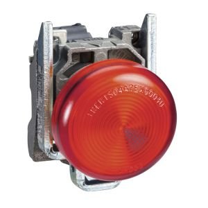 Schneider XB4BV64 <=250V BA9s Ampul İçin Kırmızı Pilot Işığı Ø22