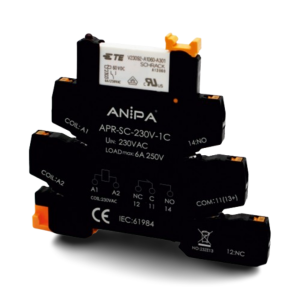 Anipa APR-SC-230V-1C 220V AC/DC 6A Slim Röle