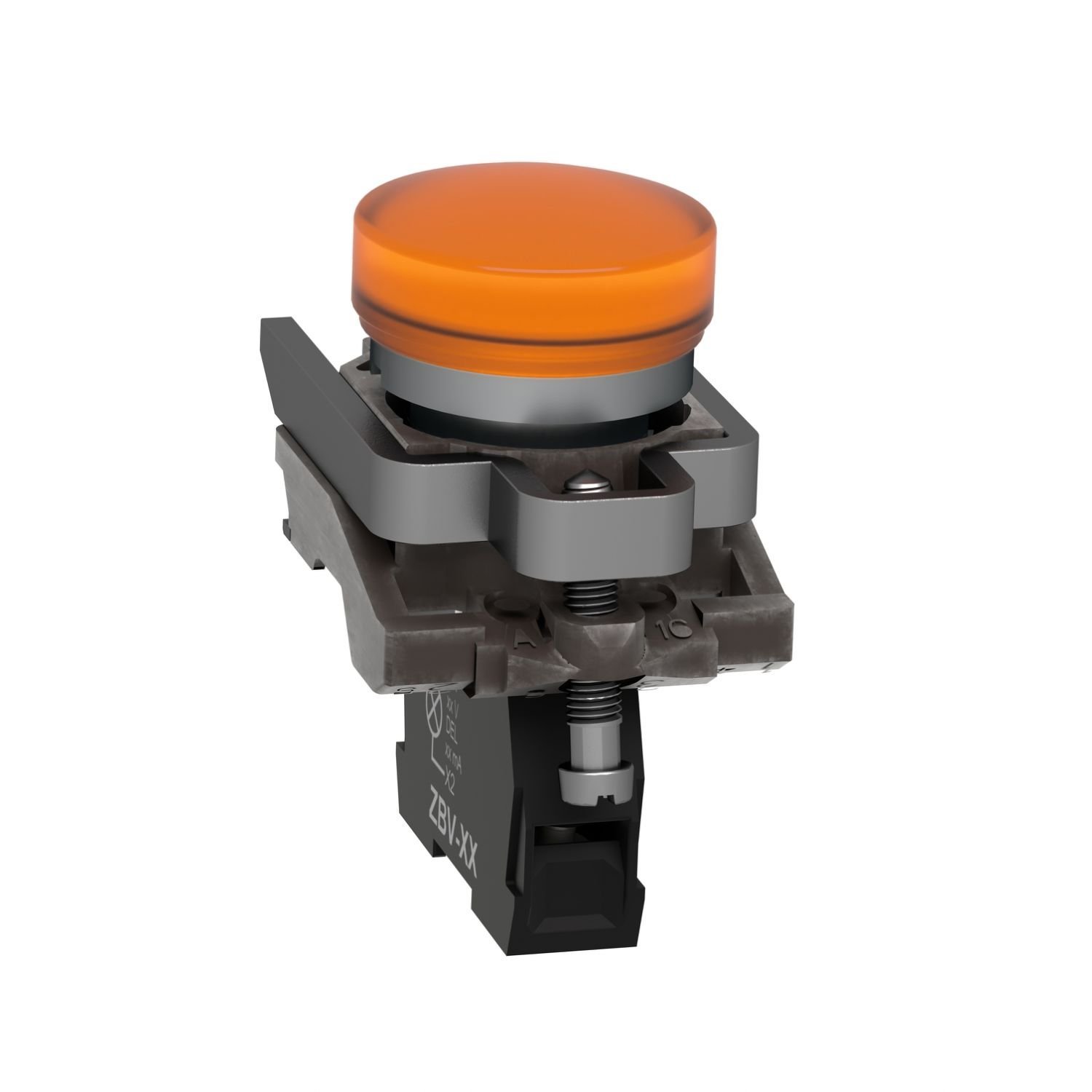 Schneider XB4BVM5 230...240V Entegre LED'li Turuncu Pilot Işığı Ø22