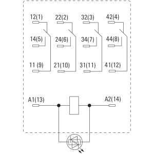 Weidmüller 7760056097 DRM570024LT 24VDC 5A 4CO Röle