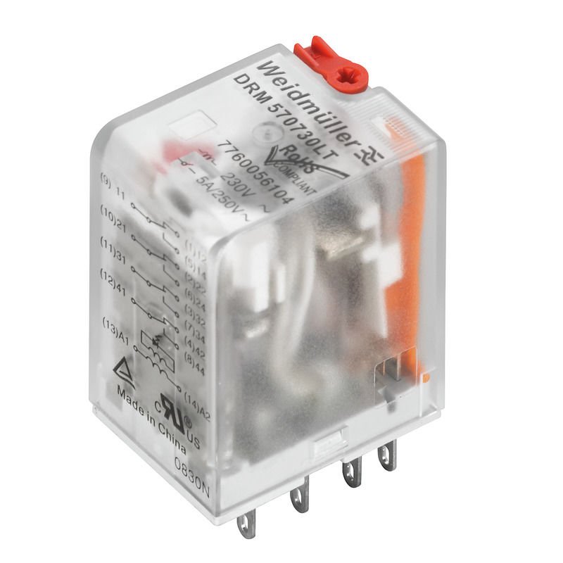 Weidmüller 7760056101 DRM570524LT 24VAC 5A 4CO Röle