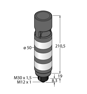 Banner TL50GYRAOSQ Buzzerli 3 Renk Kule Işığı 73402