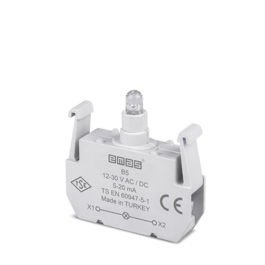 Emas B5 12-30V AC/DC LED'li Sinyal Blok