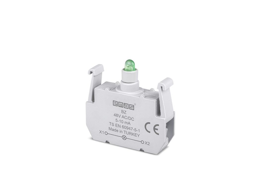 Emas BZ Yedek LED'li 48V AC/DC Yeşil Sinyal Blok