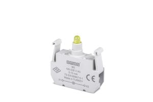 Emas BS Yedek LED'li 100-230V AC Sarı Sinyal Blok