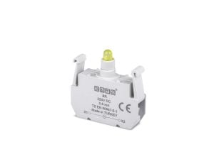 Emas BR Yedek LED'li 220V DC Sarı Sinyal Blok