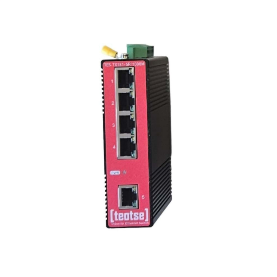 Teotse 75601005 TES-TX181-5P/0100M 5 Port 100 Mb Ethernet Switch