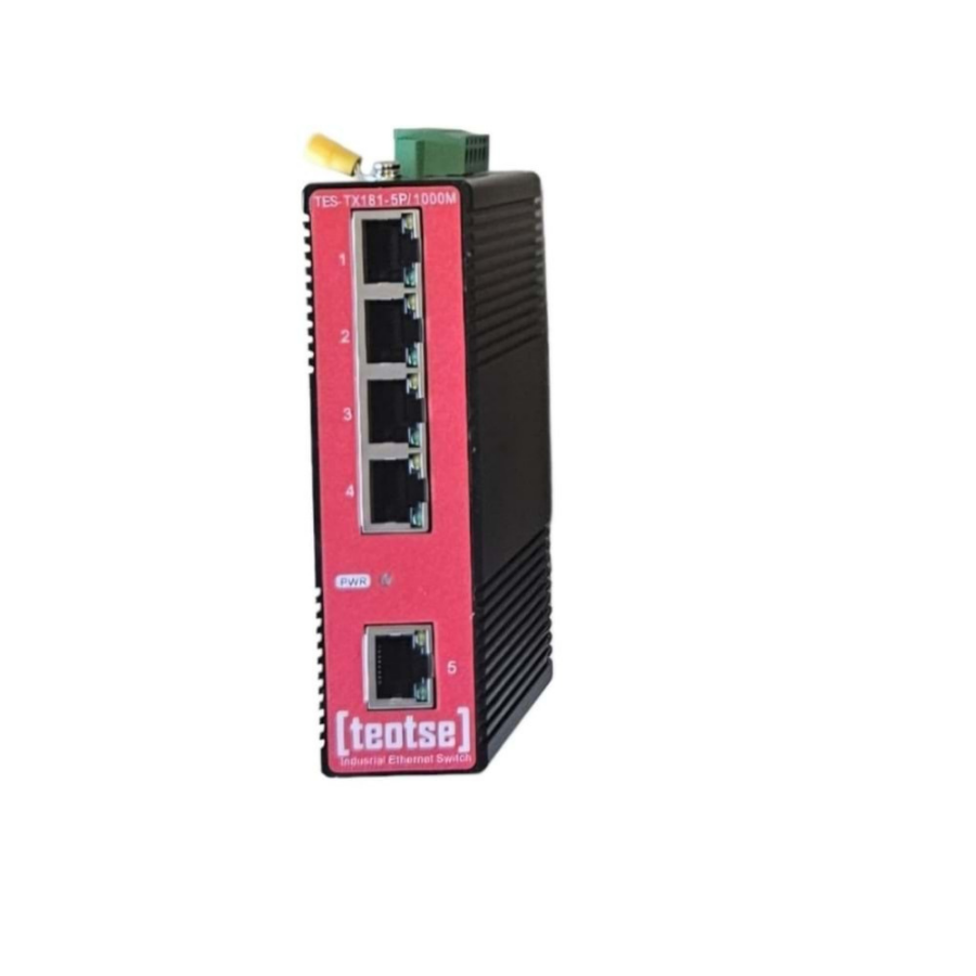 Teotse 75610005 TES-TX181-5P/1000M 5 Port 100 Mb Ethernet Switch