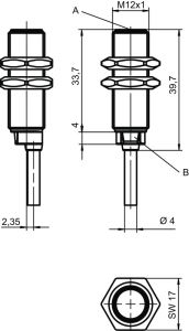 Leuze IS 112 MM/4NO-4E0 50129866 M18 4MM PNP NO Endüktif sensör