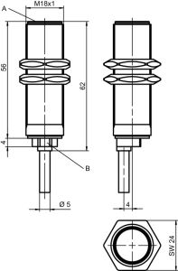 Leuze IS 118 MM/4NC-8E0 50129857 M18 PNP NC 8MM Endüktif Sensör