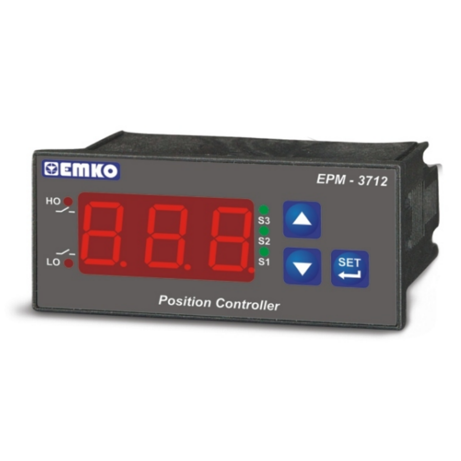 Emko EPM-3712.2.00.0.1/00.00/0.0.0.0 Rulo Saç Kıvırma Makinesi İçin Tek Eksen Potansiyometre Girişli Kontrol Cihazı