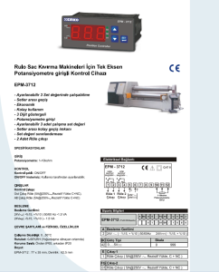 Emko EPM-3712.2.00.0.1/00.00/0.0.0.0 Rulo Saç Kıvırma Makinesi İçin Tek Eksen Potansiyometre Girişli Kontrol Cihazı
